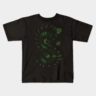 The Darkest Green Centipede Kids T-Shirt